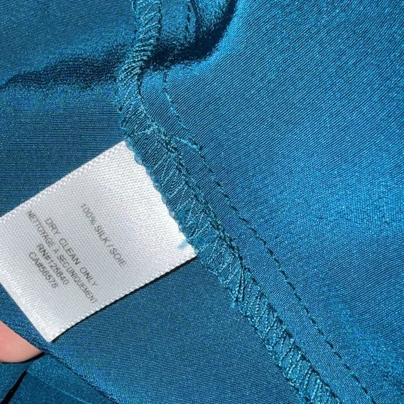 Intermix teal jewel aviana tone wrap ruffle dress in silk - Picture 5 of 6